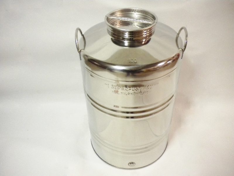 Stainless steel can, 100 L