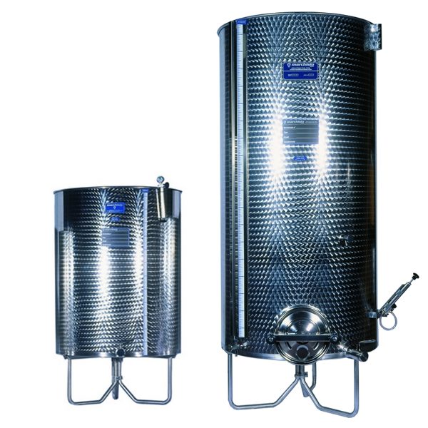 MARCHISIO stainless steel tank with floating lid, 1000l