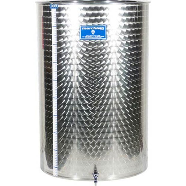 MARCHISIO stainless steel tank with floating lid, 300l