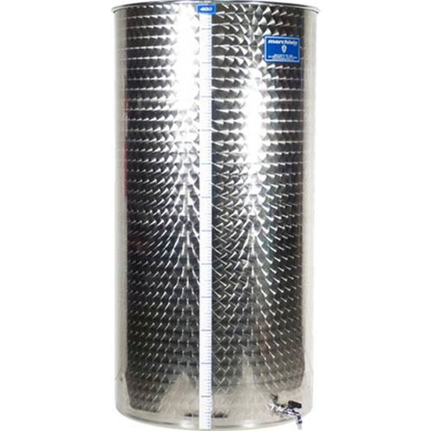 MARCHISIO stainless steel tank with floating lid, 400l