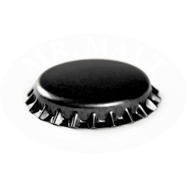 Black crown caps pack (100 pcs.), diameter 26 mm 