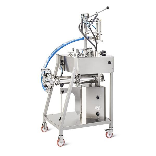 TENCO Semiautomatic system for filling and capping liquids and creams in jars